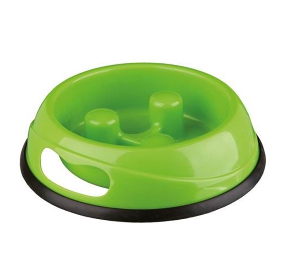 Hunde - Trixie Slow Feeding Plastic Bowl 1.5 l/ø 27 cm assorted colours - TX25033