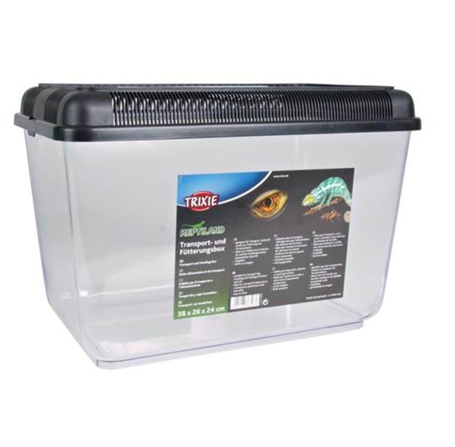 Terrarium and accessories - Trixie Transport and Feeding Box 38x26x24 assorted colours - TX76303