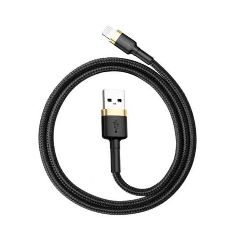 USB kabel - Baseus Cafule Cable USB Lightning 1.5 A 2m (Gold+Black) - CALKLF-CV1
