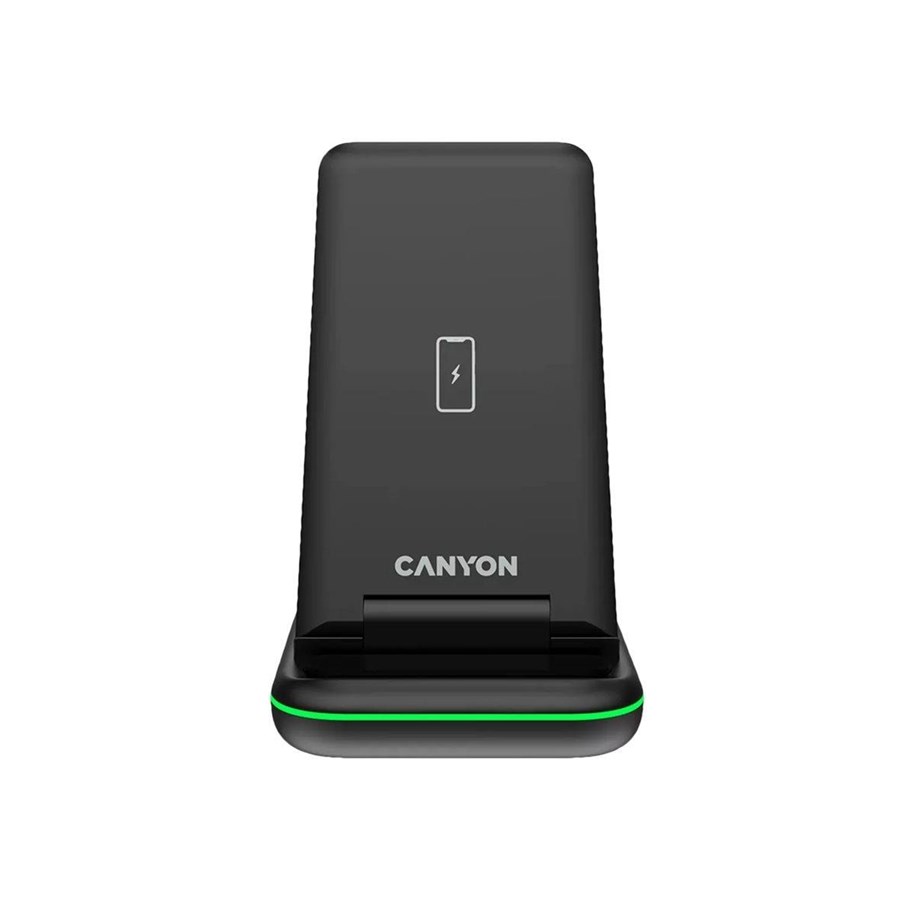 Mobil - Adaptere & Opladere - Canyon charging stand - 3-in-1 - + AC power adapter - 15 Watt - CNS-WCS304B