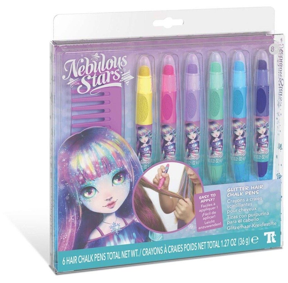 Kreativt Legetøj - Nebulous Stars Glitter Hair Chalks - 232-11432