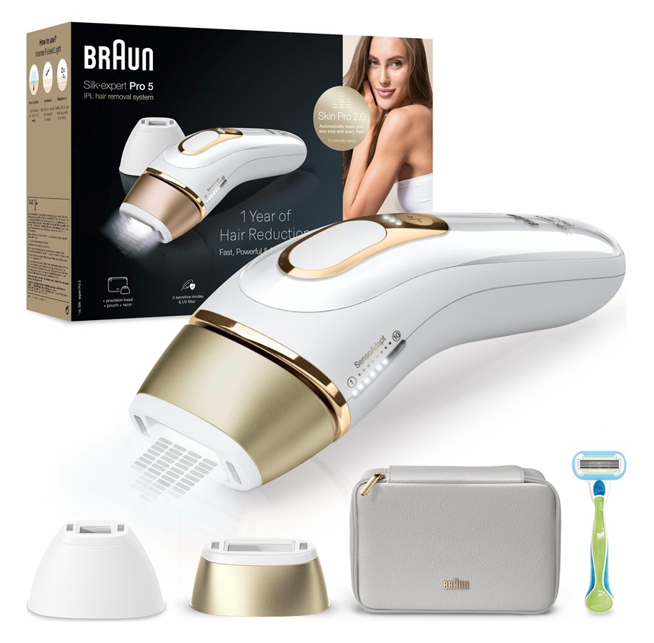 Epilator/IPL - Braun Lysepilator (IPL) Pro PL5152 White/Gold - 7500435238366