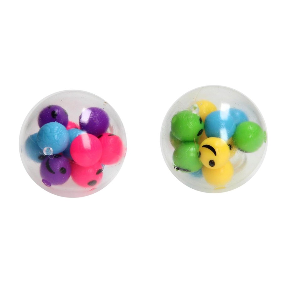 Små gaver til børn - Toi-Toys Fun Squeeze Ball Filled with Smiley Face Balls (Assorted) - 35172Z