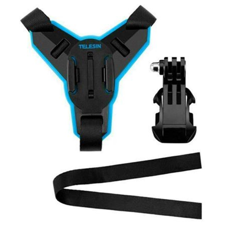 Stativ tilbehør - TELESIN Motorcycle Helmet Chin Telesin + J-Hook Mount for sports cameras (GP-HBM-MT7) - GP-HBM-MT7