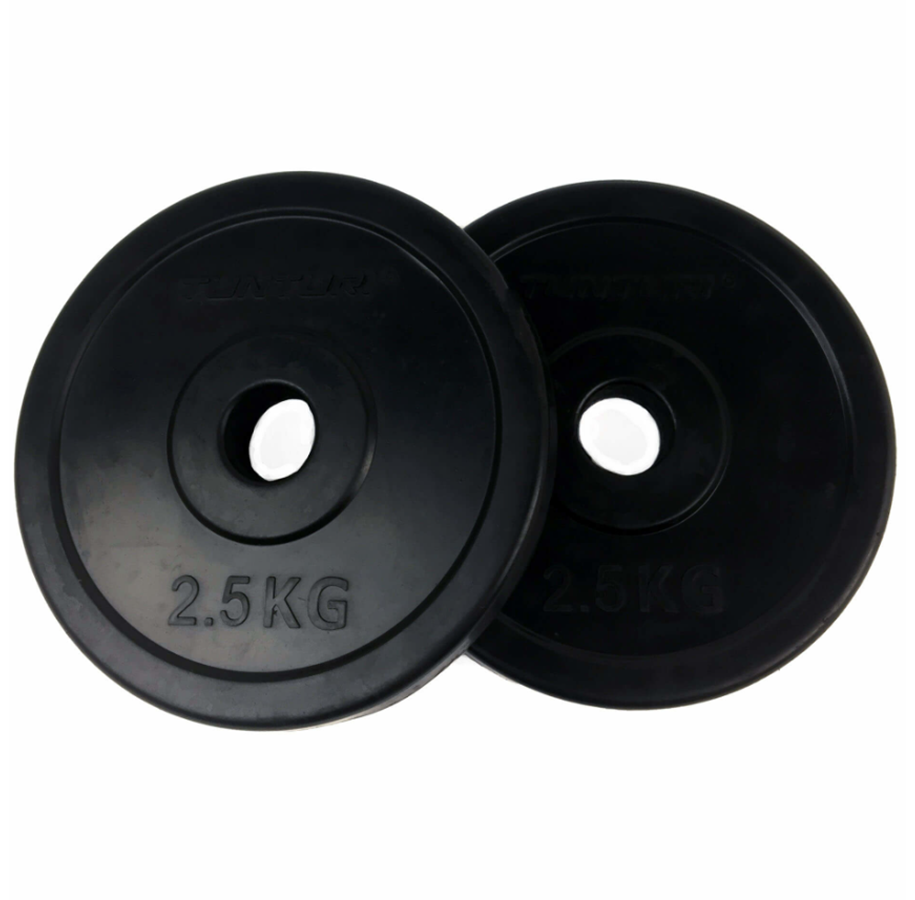 Sport & Fitness - Tunturi  Gummi Vægtskiver 2 x 2.5kg Ø30 - 14TUSCL144IONE SIZE