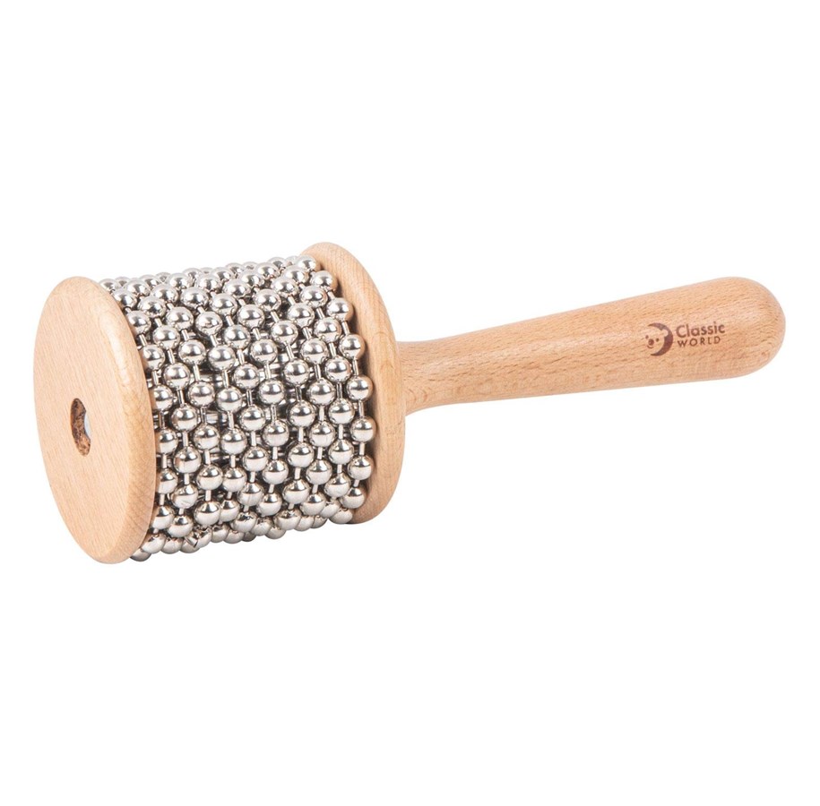 Trælegetøj - Classic World Wooden Bead Shaker Percussion - 70177