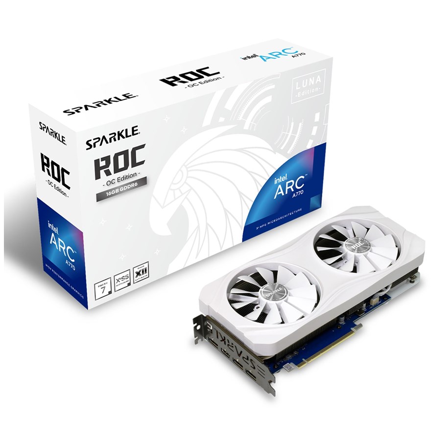 Grafikkort - Sparkle Arc A770 ROC Luna OC - 16GB GDDR6 RAM - Grafikkort - 1A1-S00413400G