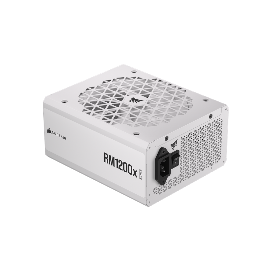 Strømforsyning - Corsair RM1200X SHIFT White Strømforsyning - 1200 Watt - 140 mm - ATX 3.0 - 80 Plus Gold certified - CP-9020276-EU