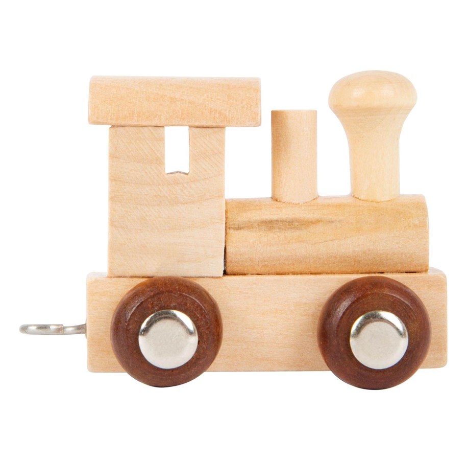 Trælegetøj - Small Foot - Wooden Letter Train Locomotive - 7486