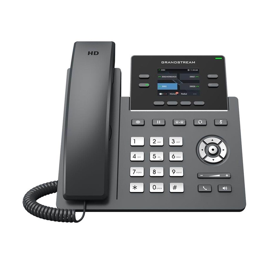 Stationær telefon - Grandstream GRP2612G - VoIP phone with caller ID/call waiting - 3-way call capability - GRP2612G