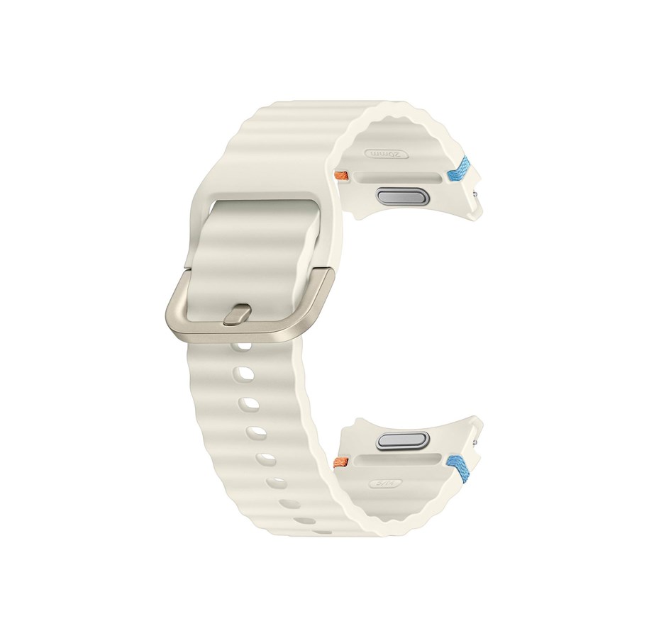Smartwatch - Tilbehør - Samsung Galaxy Watch7 Sport Band (S/M) - Cream - ET-SNL30SWEGEU