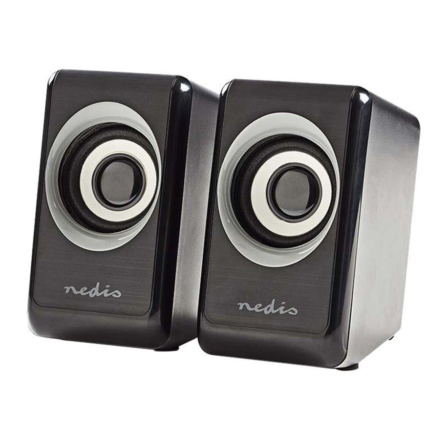 Højttalere - PC - Nedis - speakers - for PC - 2.0 Kanal - GSPR10020BK