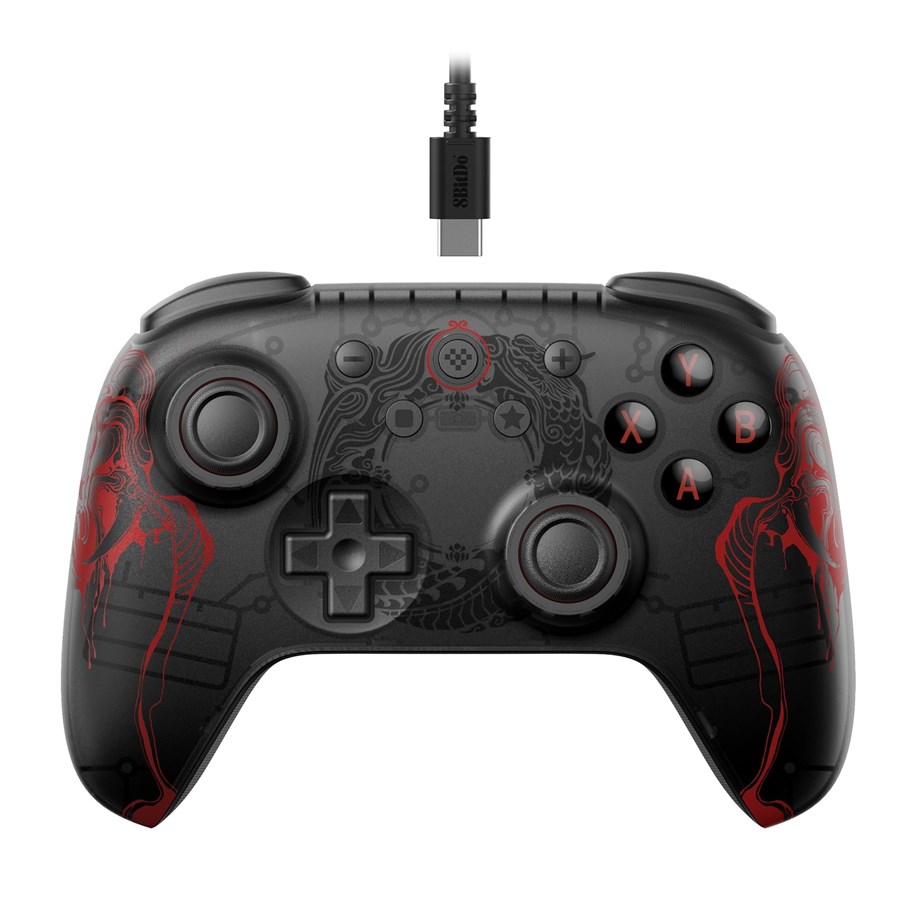 Spil tilbehør - 8BitDo Ultimate 2C Wired Pad Black Myth Wukong - Wired Controller - Android - RET00482