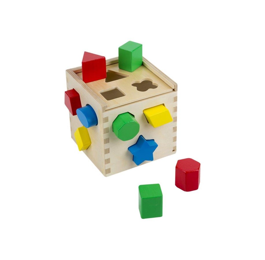 Babylegetøj - Melissa & Doug Shape Sorting Cube - 575