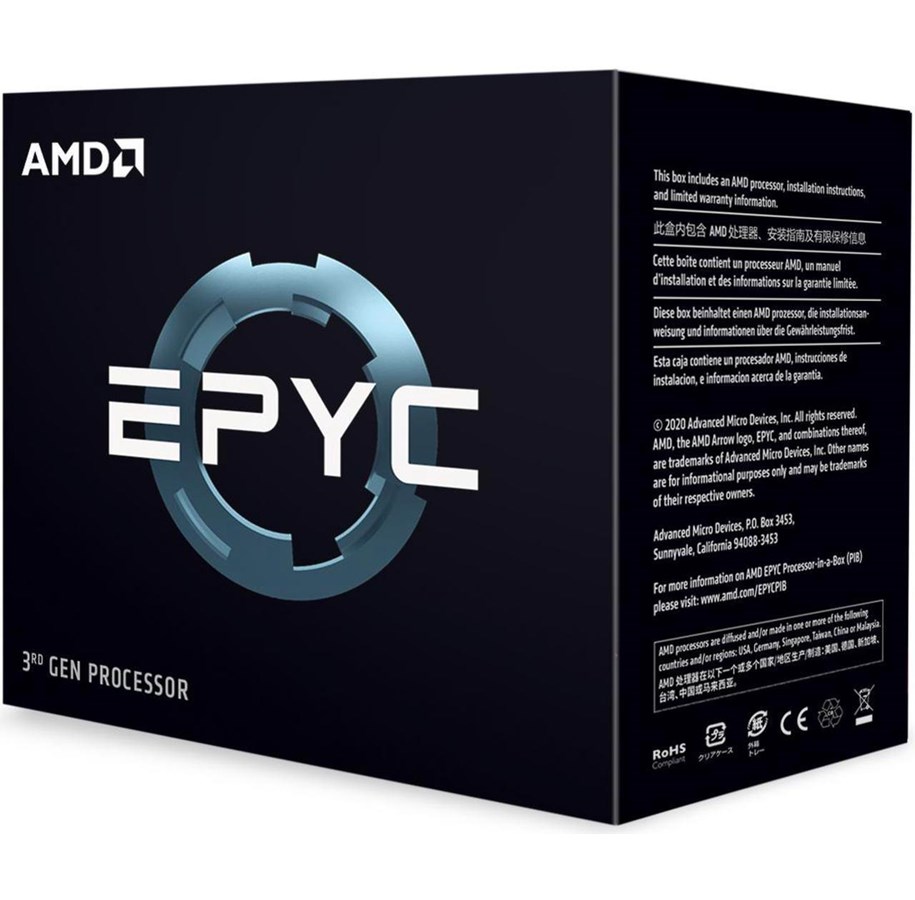 CPU - AMD EPYC 7313 CPU - 16 kerner - 3 GHz - AMD SP3 - AMD Boxed (uden køler) - 100-100000329WOF