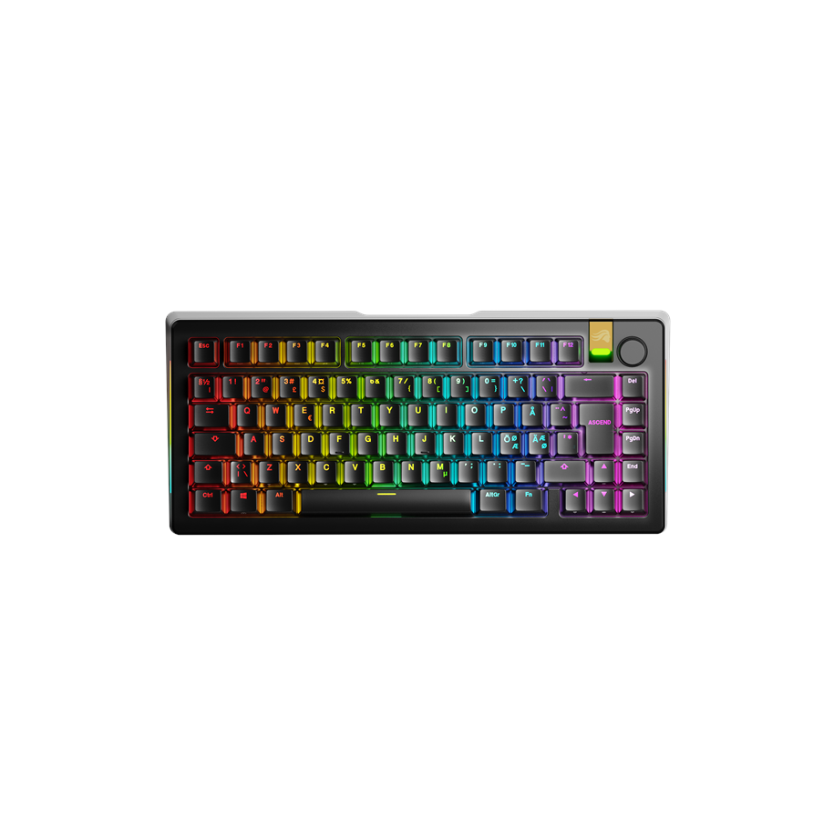 Tastatur - Glorious GMMK 3 Pro HE 75% Wireless - Gaming Tastatur - Uden Numpad - Nordisk - Sort - GLO-KB-GMMK3-PRO-75-PB-HE-WL-BLK-ND