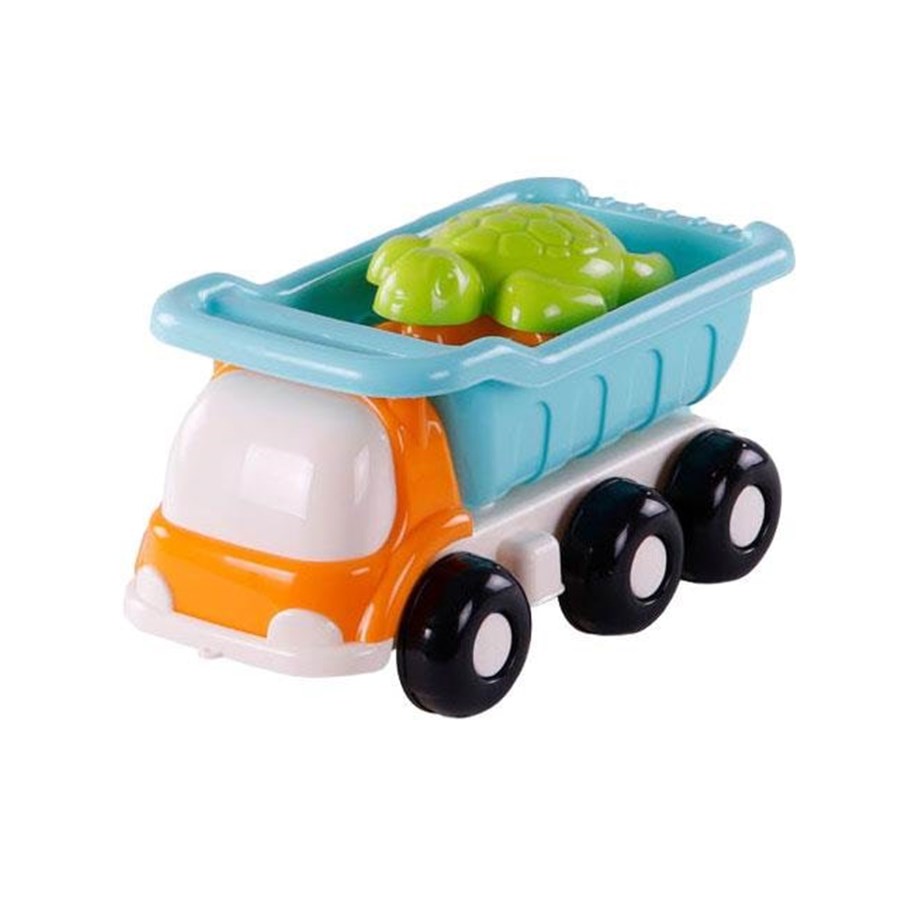Udendørsleg - Cavallino Toys Beach Dump Truck with 4 Sand Shapes Blue - 9146SF01