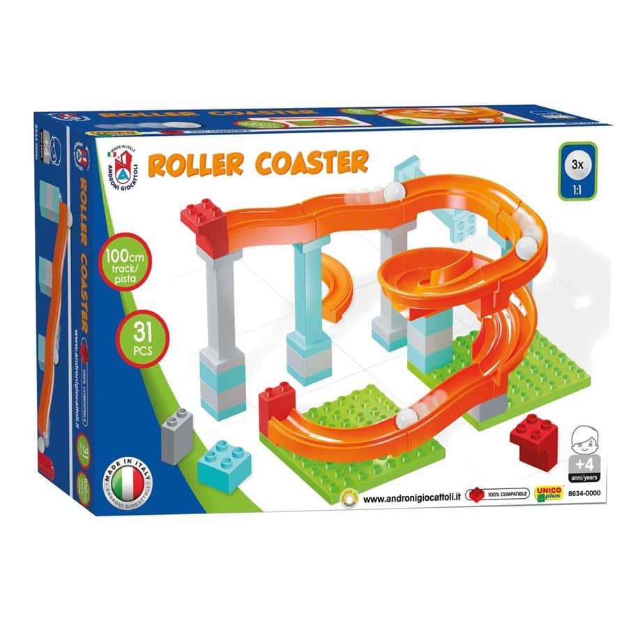 Konstruktionslegetøj - Androni Marble track Roller Coaster Set 31 pieces. - 8634-0000