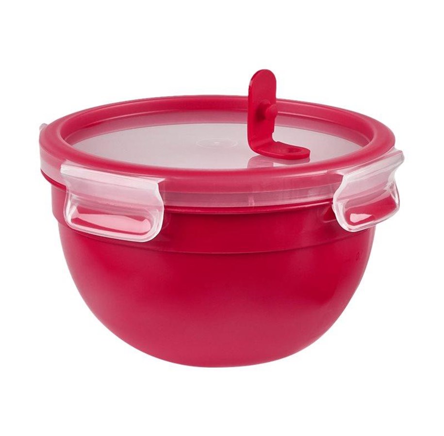 Køkkentilbehør - EMSA CLIP & MICRO - food storage container - red - 1.1 L - N1060500