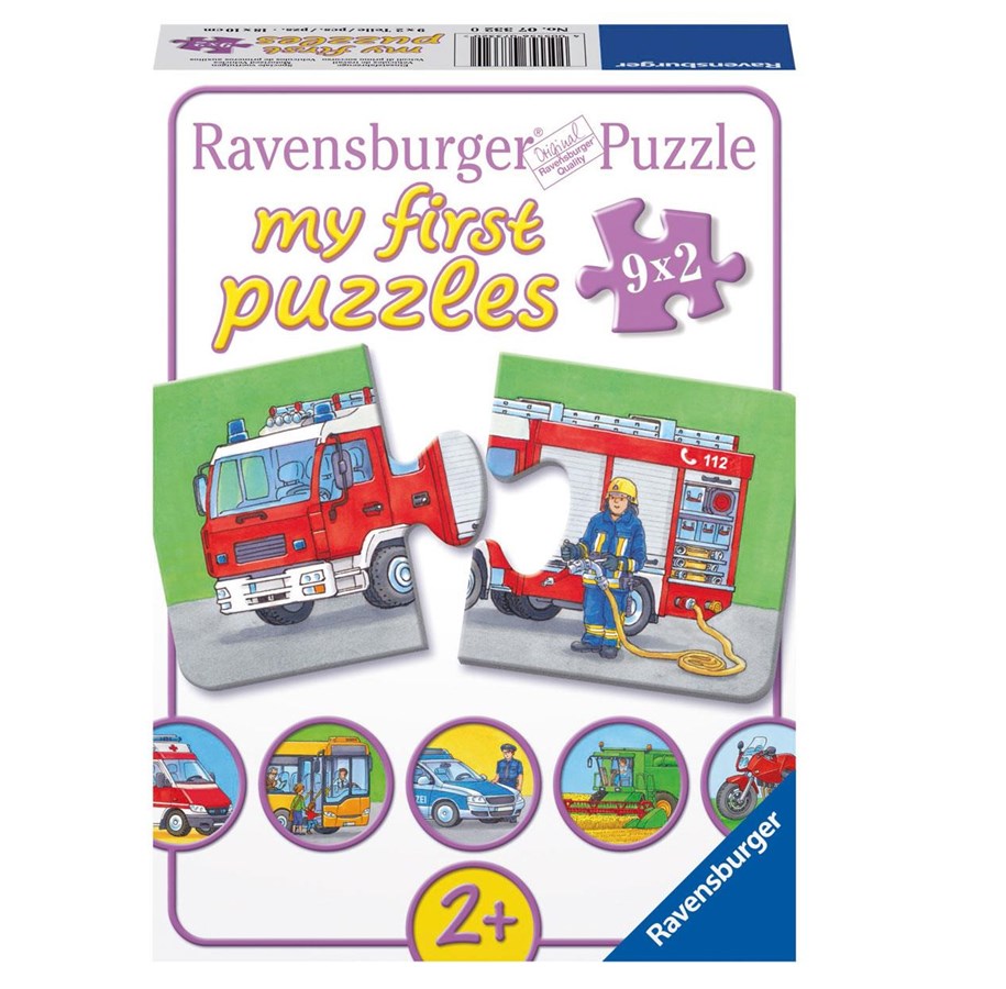 Puslespil - Ravensburger Special Vehicles puzzle 9x2pcs. Floor - 073320