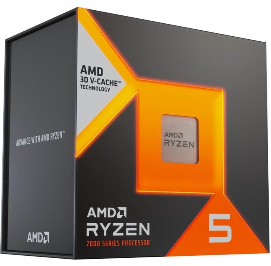 CPU - AMD Ryzen 5 7600X3D CPU - 6 kerner - 4.1 GHz - AMD AM5 - AMD Boxed (uden køler) - 100-100001721WOF