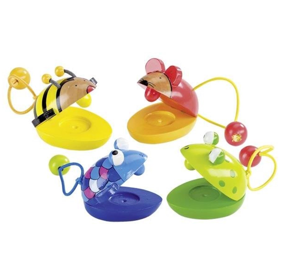 Babylegetøj - Goki Wooden Castagnet Animal - 61983