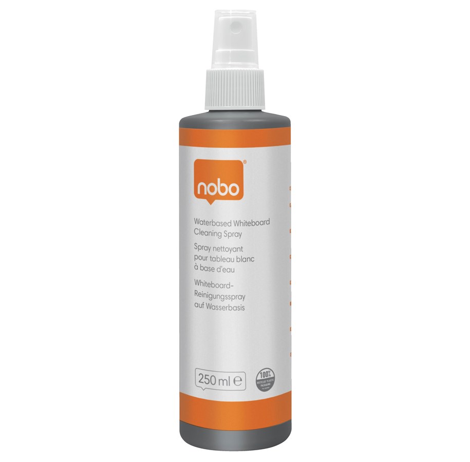 Konference & Præsentation - Nobo vandbaseret whiteboard rengøringsspray 250 ml - 1915708