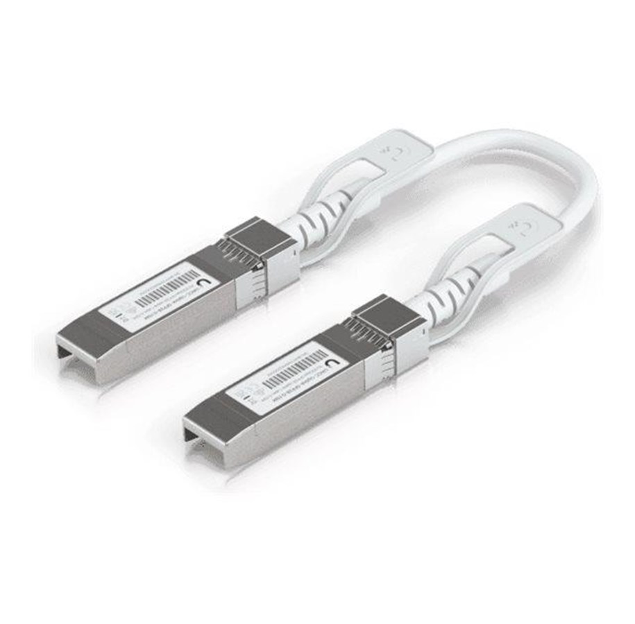 Netværkskabel - Ubiquiti UniFi 1-25G Auto Direct Attach Uplink Cable 15cm - Hvid - 0.1m - UACC-Uplink-SFP28-0.15M