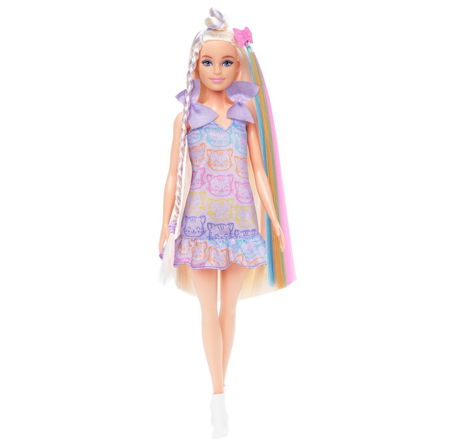 Dukker & Tilbehør - Barbie Fun & Fancy Doll & Accessories Blonde Fashion Doll With Extra-Long Hair & 2 Looks - JCT72