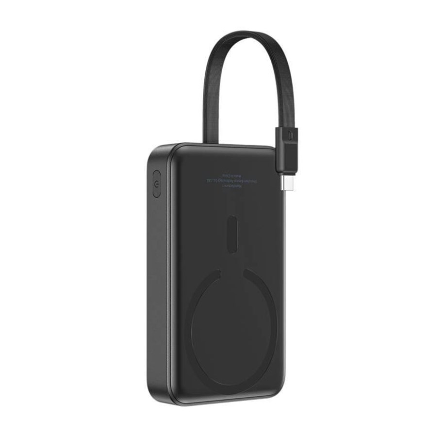 Powerbank - Baseus Mini 10000mAh 30W Magnetic Powerbank (black) Bayern Edition Powerbank - Sort - 10000 mAh - P1002210B113-Z1