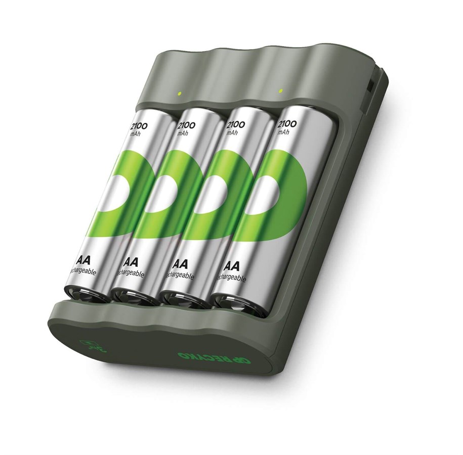 Batteri - GP Battery Charger Everyday B441 with 4xAA 2100mAh - 202261