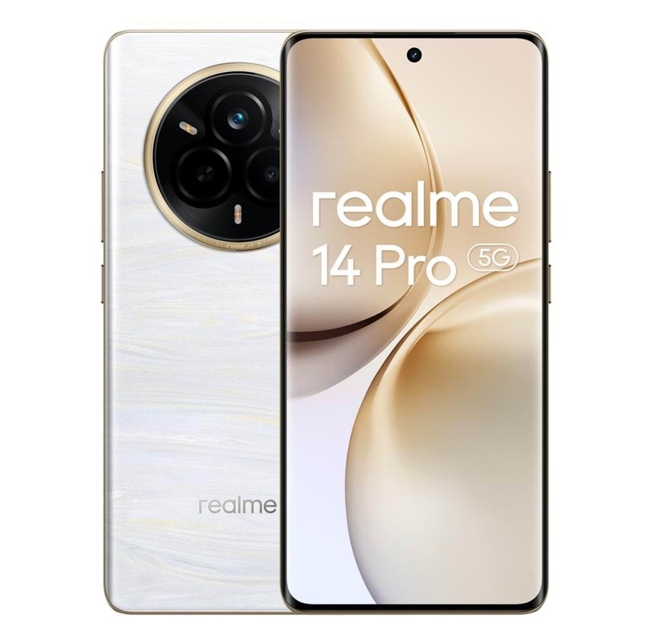 Mobil - realme 14 Pro 5G 512GB/12GB - Pearl White - 631011005704