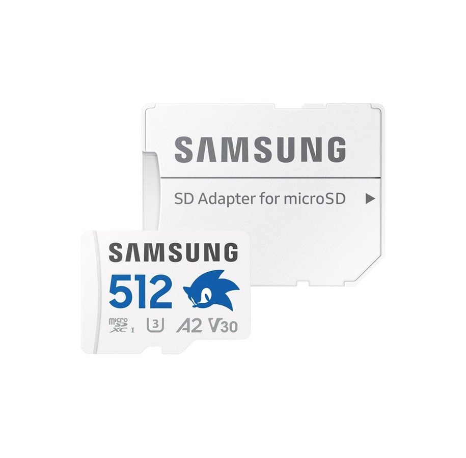 Hukommelseskort - Samsung PRO Plus Sonic the Hedgehog microSD/SD - 180MB/s - 512GB - MB-MD512SA/LC1
