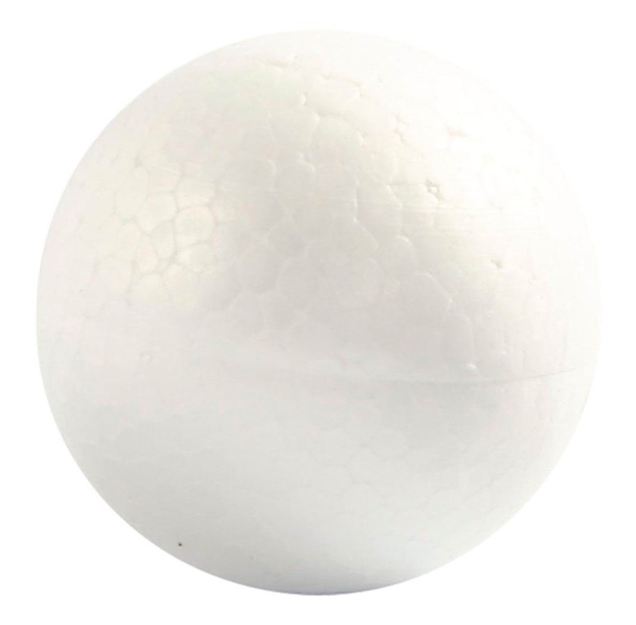 Kreativitet & Hobbyartikler - Creativ Company - Styrofoam Balls White 5 pcs. - 543040