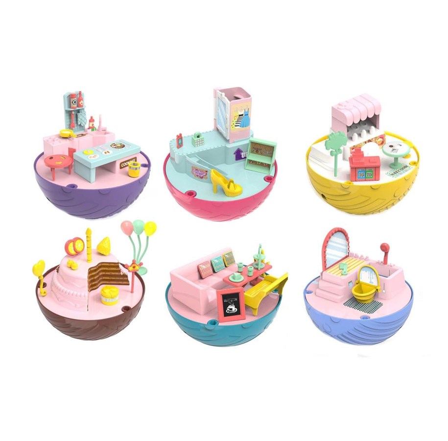Figur - Toi-Toys Mini Playset House In Ball - 39929Z