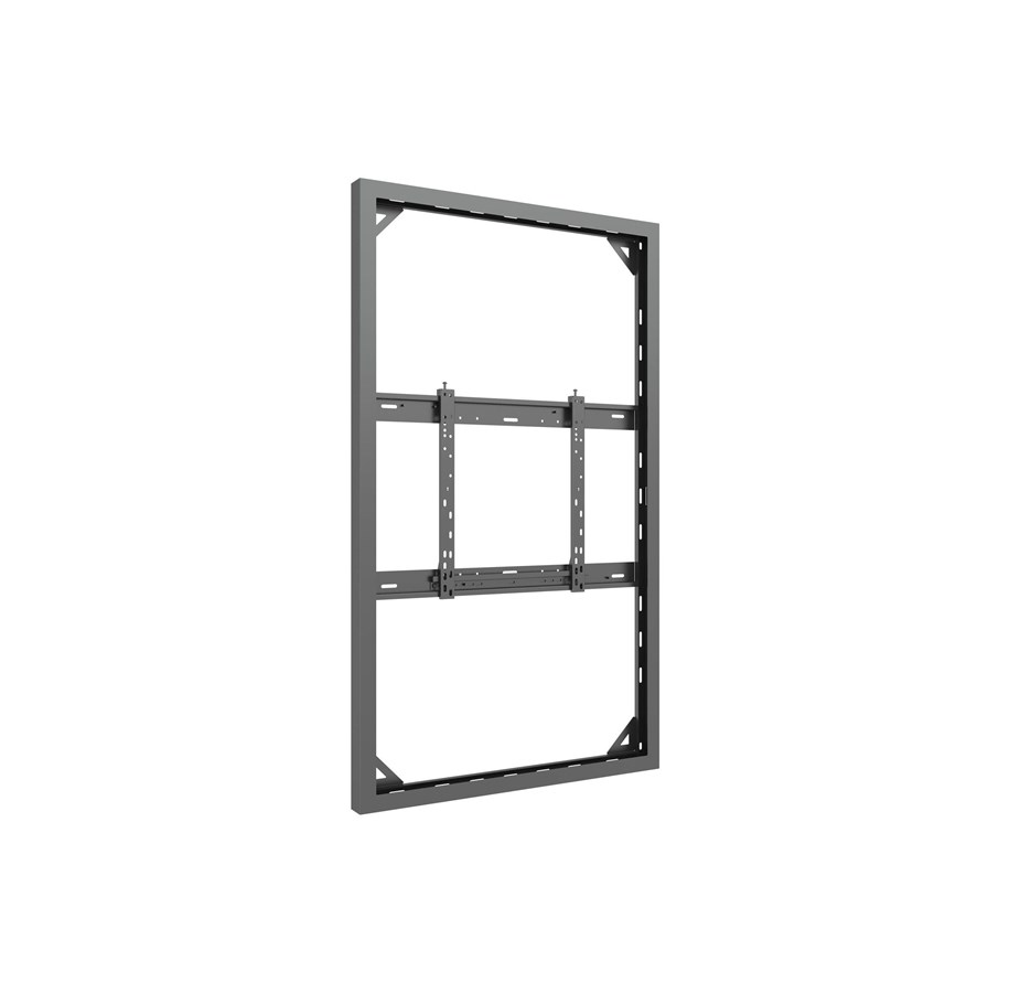 Vægbeslag, AV-Beslag & AV-Møbler - Multibrackets M Pro Series enclosure - slim medium - for LCD display - black RAL 9005 - Max 80 kg - recommended for 65" - 7350022731424