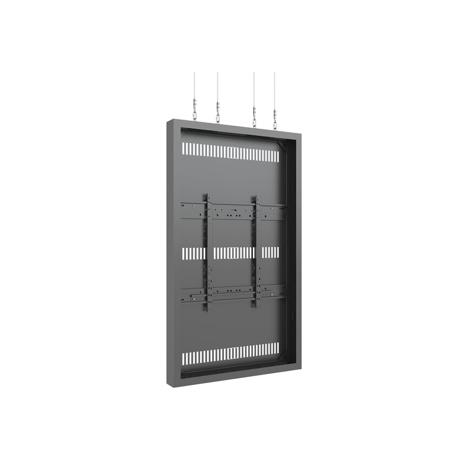 Vægbeslag, AV-Beslag & AV-Møbler - Multibrackets M Pro Series mounting kit - Large - for flat panel - high brightness wire - black RAL 9005 - Max 50 kg - recommended for 75" - 7350105217524
