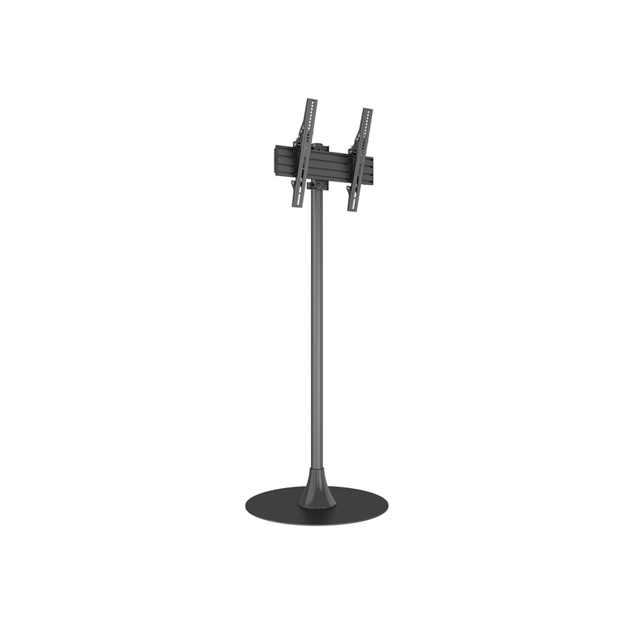 Vægbeslag, AV-Beslag & AV-Møbler - Multibrackets M stand - for flat panel - single pole round floor base - black - Max 50 kg - recommended for 65" - 7350105218354
