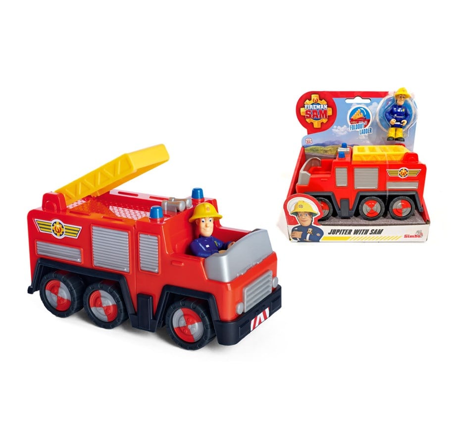 Dukker & Tilbehør - Simba Brandmand Sam Jupiter Brandbil med Figur - 109252505SDN