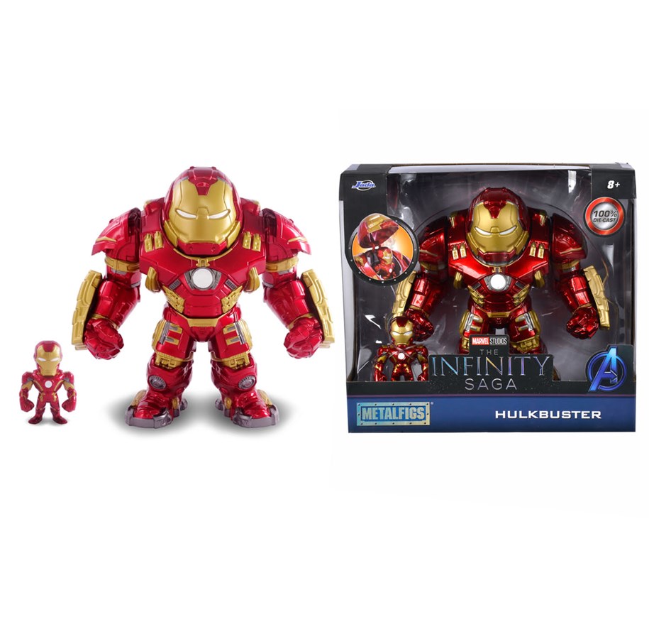Figur - Jada Toys Marvel Hulkbuster med Ironman Figur - 253223002