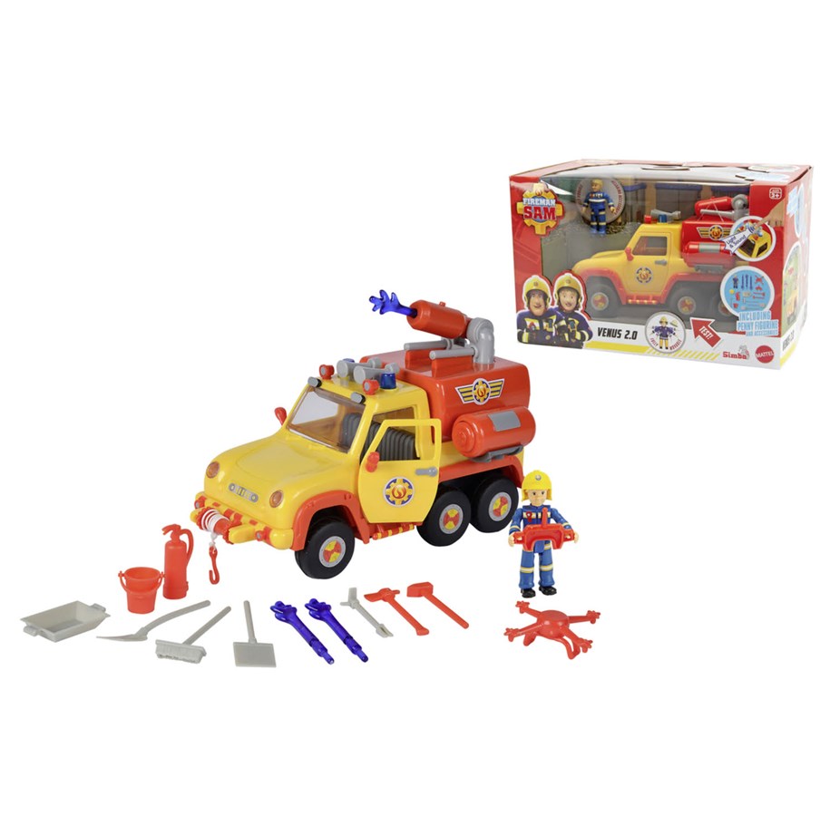 Figur - Brandmand Sam Sam Fire Engine Venus 2.0 incl. Figurine - 109251094038