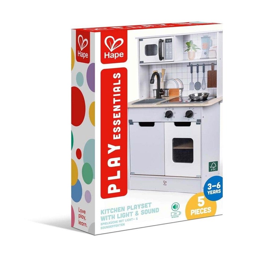 Legekøkken og udstyr - Hape Modern Kitchen With Light & Sound - 87-3213