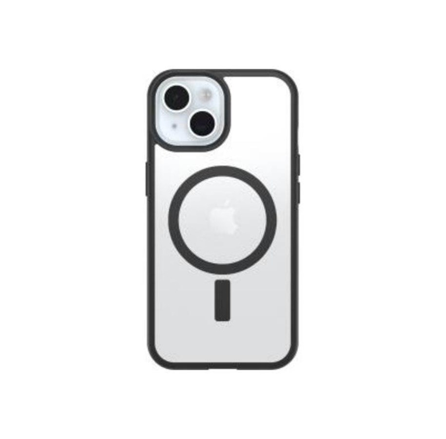 Mobil - Covers & Cases - OtterBox React MagSafe Apple iPhone 16e/15/14/13 Black Crystal - clear/black - ProPack - 77-98204