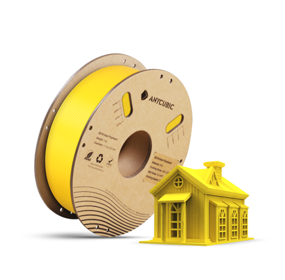 Filament/Resin - 3D-printer - ANYCUBIC PLA Basic 1.75 mm 1 KG Yellow - AHPLVY-103