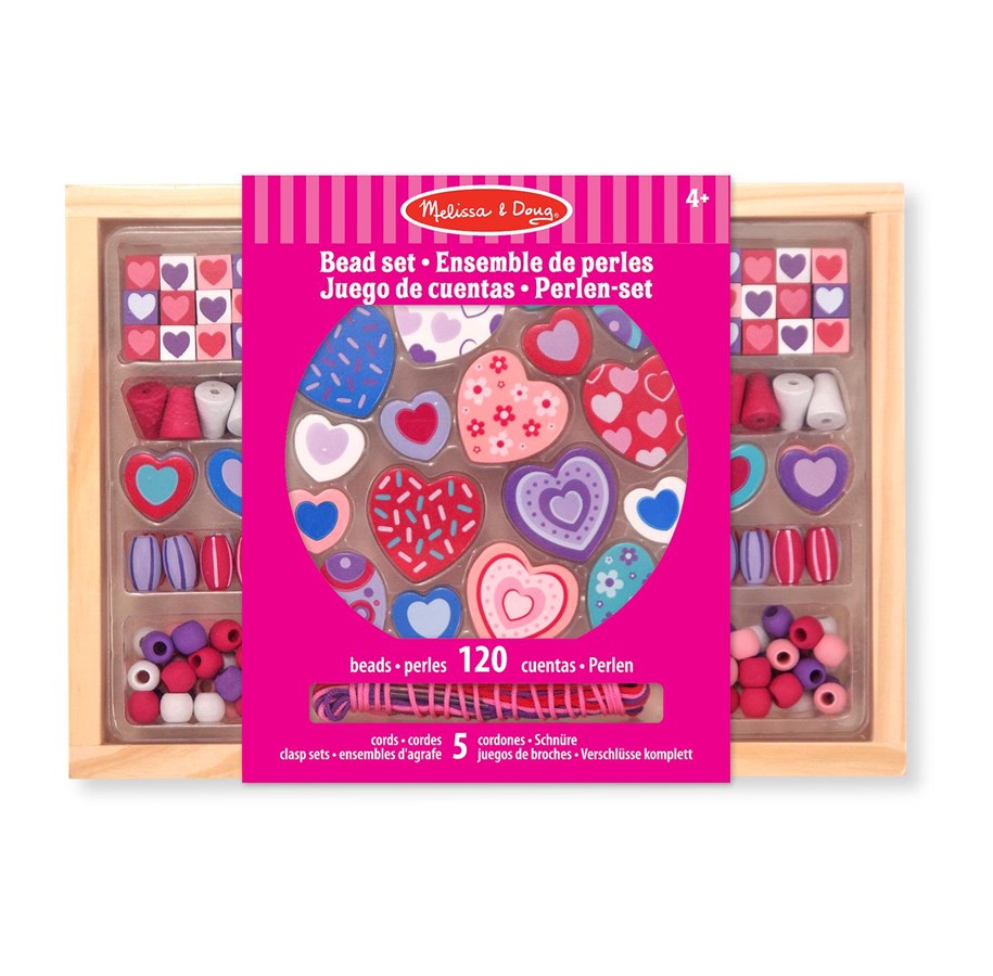 Kreativt Legetøj - Melissa & Doug Sweet Hearts Bead Set - 14175