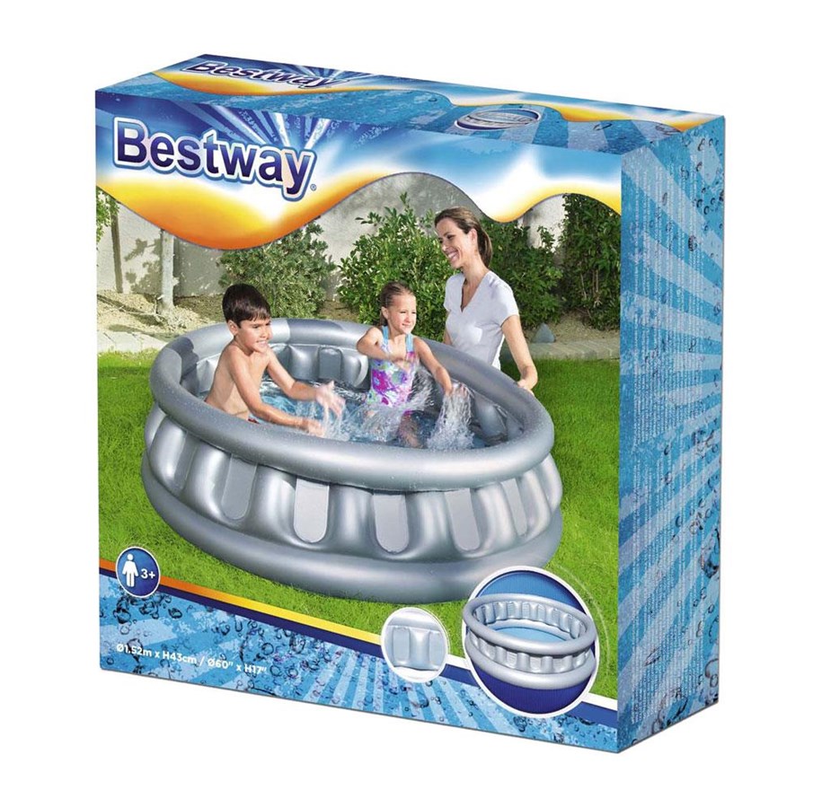 Pools og Badebassiner - Bestway Children's Pool Round Spaceship 152cm - 7035064115