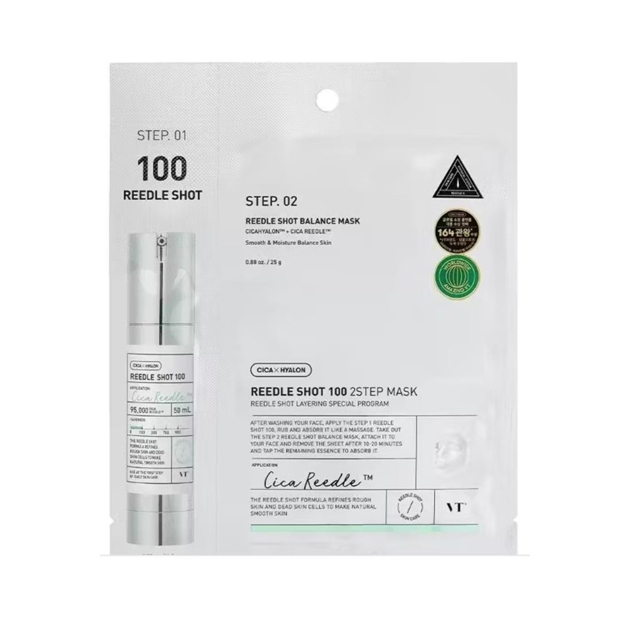 Ansigtspleje - VT COSMETICS Reedle Shot 100 2-Step Mask - VTP21-M100