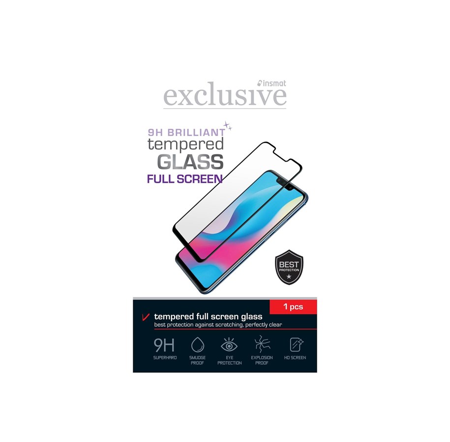 Mobil - Beskyttelsesglas - Insmat Exclusive - screen protector for mobile phone - full screen - 861-1638
