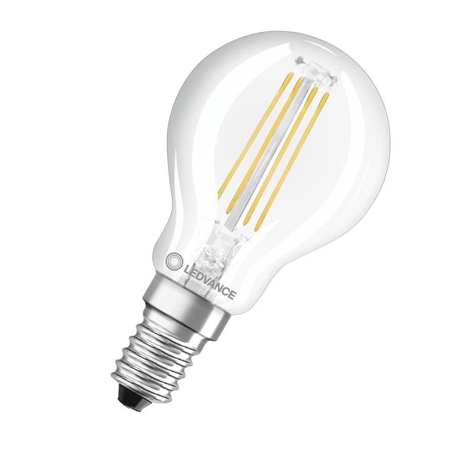 Lyskilder - Osram LED pære Krone Filament 806lm 5,5W/827 (60W) Klar E14 - 4099854062223