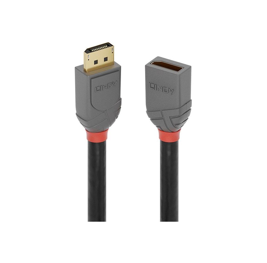Skærmkabel - Lindy Anthra Line - DisplayPort extension cable - DisplayPort to DisplayPort - 2 m - 36497
